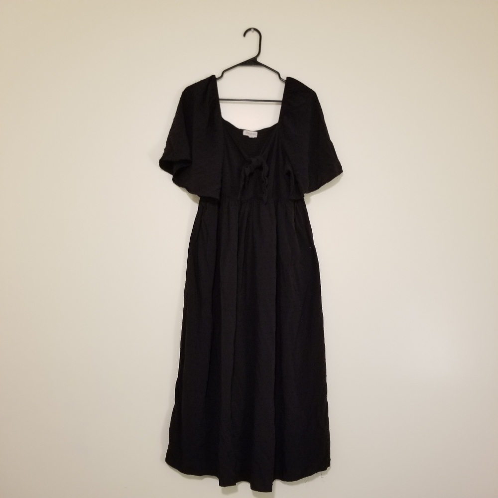 Black Destination Maternity Maxi Maternity Dress